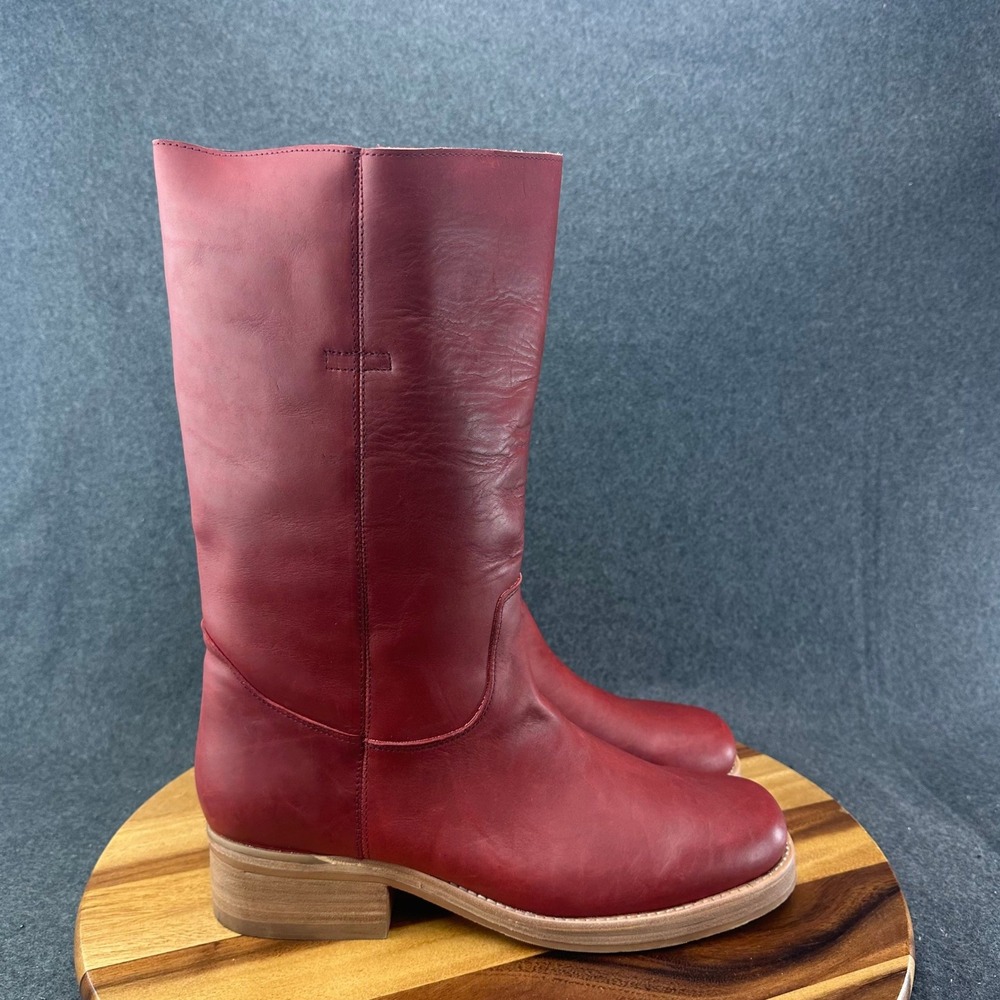Dingo Dutton Round Toe Pull On Mens Sz 11 Red Casual Boots DI2306-600